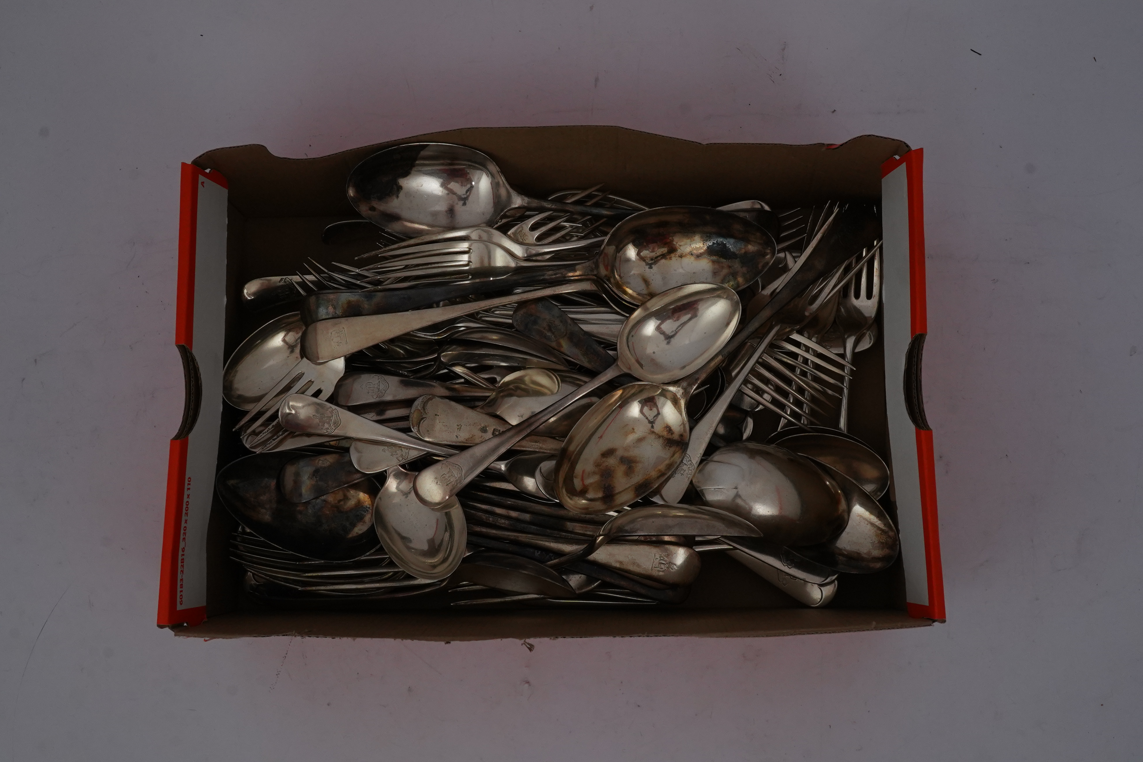 A harlequin part canteen of Edwardian and later silver Old English pattern flatware, various dates and makers